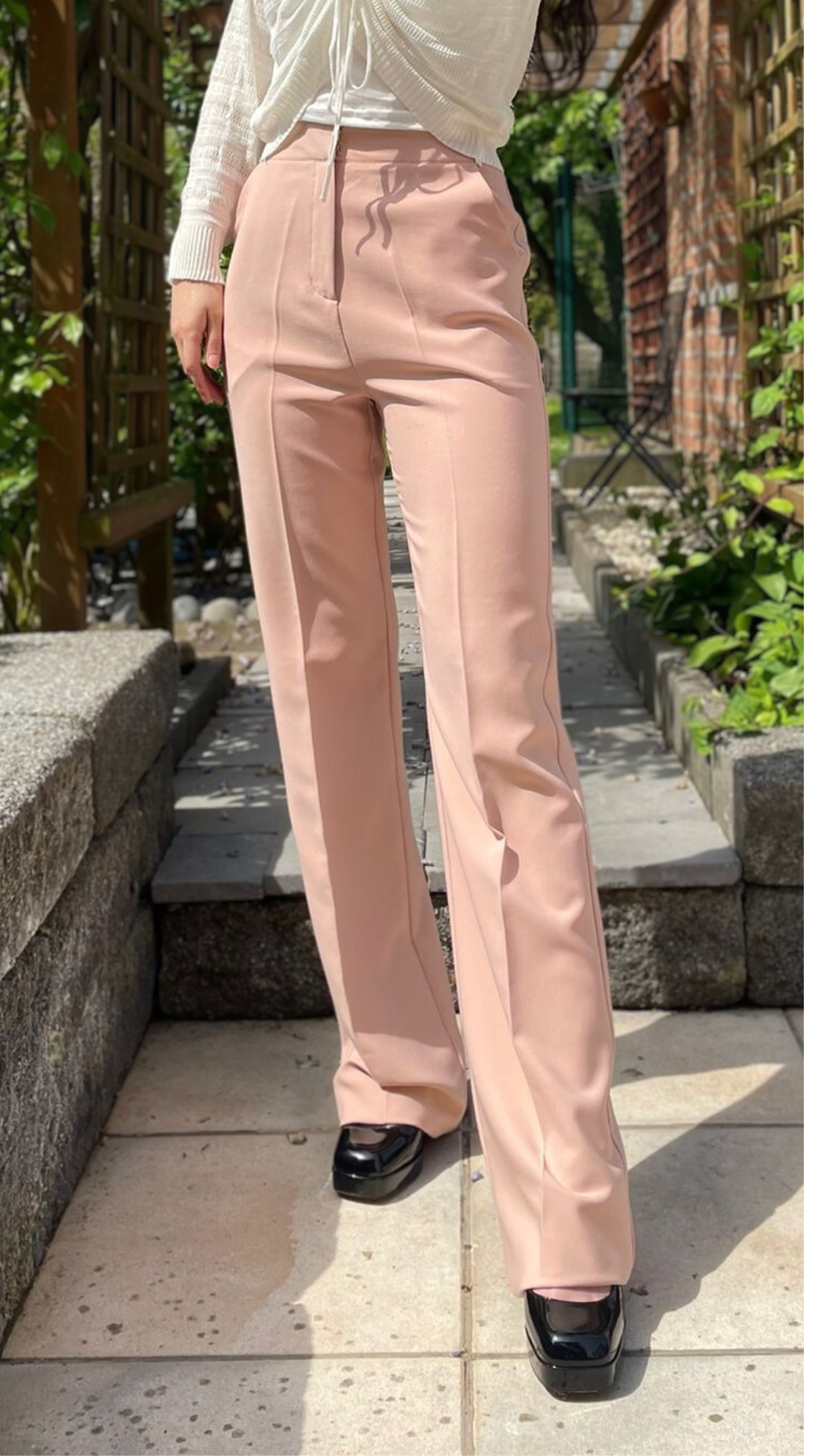 Vesdier wide flared fit trousers