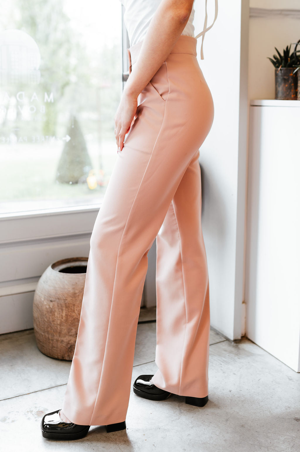 Vesdier wide flared fit trousers